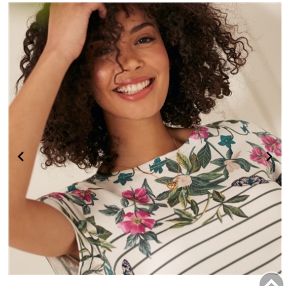 Joules Riviera jersey print shift dress in spring wood botanical size 8. - Picture 4 of 9